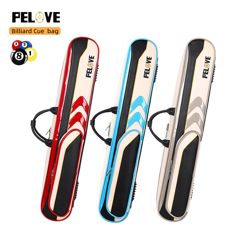 3B 4S Pu Leather Pool Cue Case for Snooker and Carom Billiards Soft Cue Case with Customizable Logo Boxed