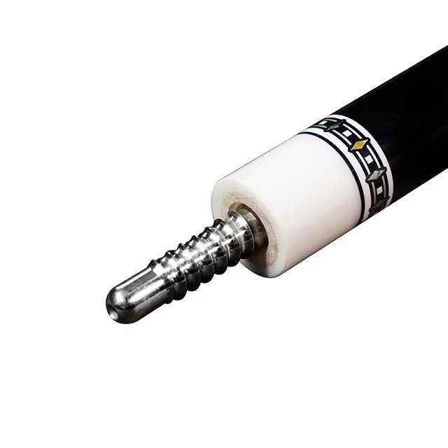 TQG-57 Peri Pool Cue Stick Canadian Hard Maple Shaft with Black Lychee Grain Leather Wrap 9mm Snooker Tip