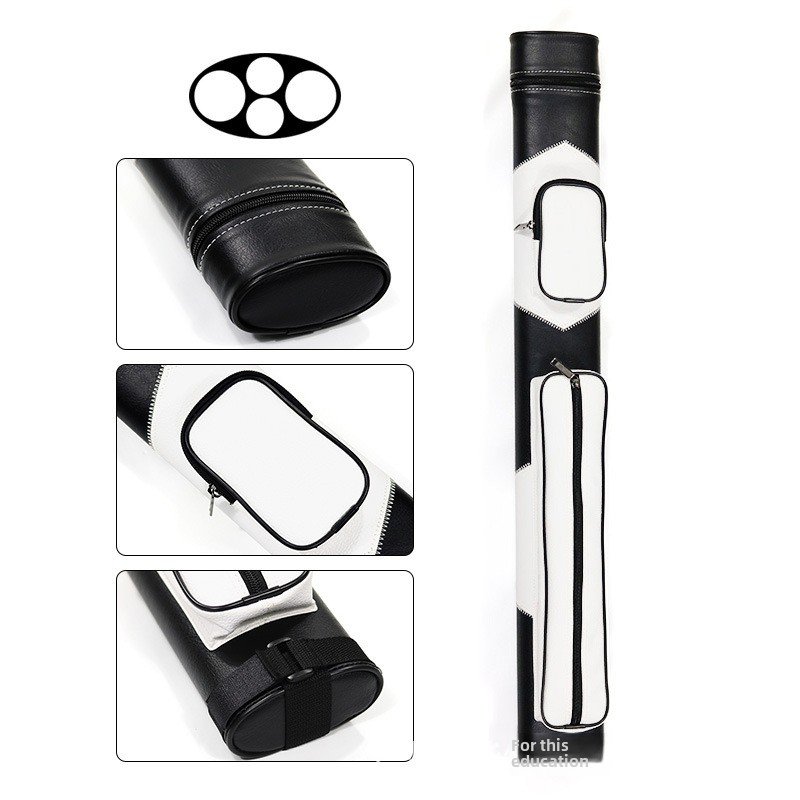 TQG-141 Large Head American Table Cue Set Maple Cue 4-Hole Barrel Three-Section Jumping Rod Pool Chalk Snooker Billiard Players