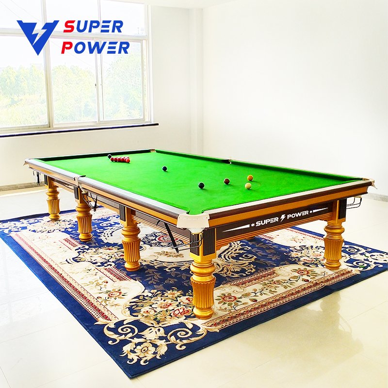 The Chinese billiard factory manufactures high quality snooker tables to play on