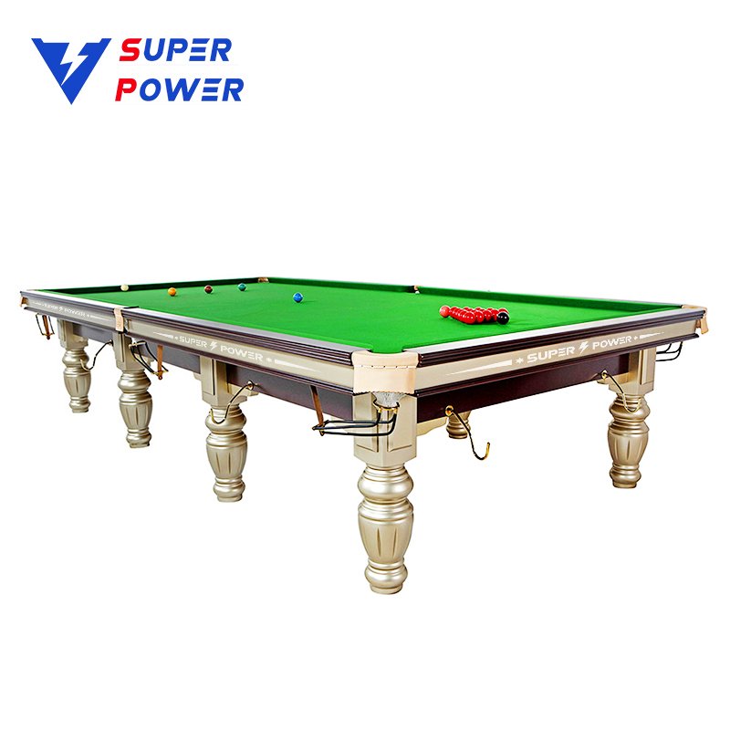 The Chinese billiard factory manufactures high quality snooker tables to play on