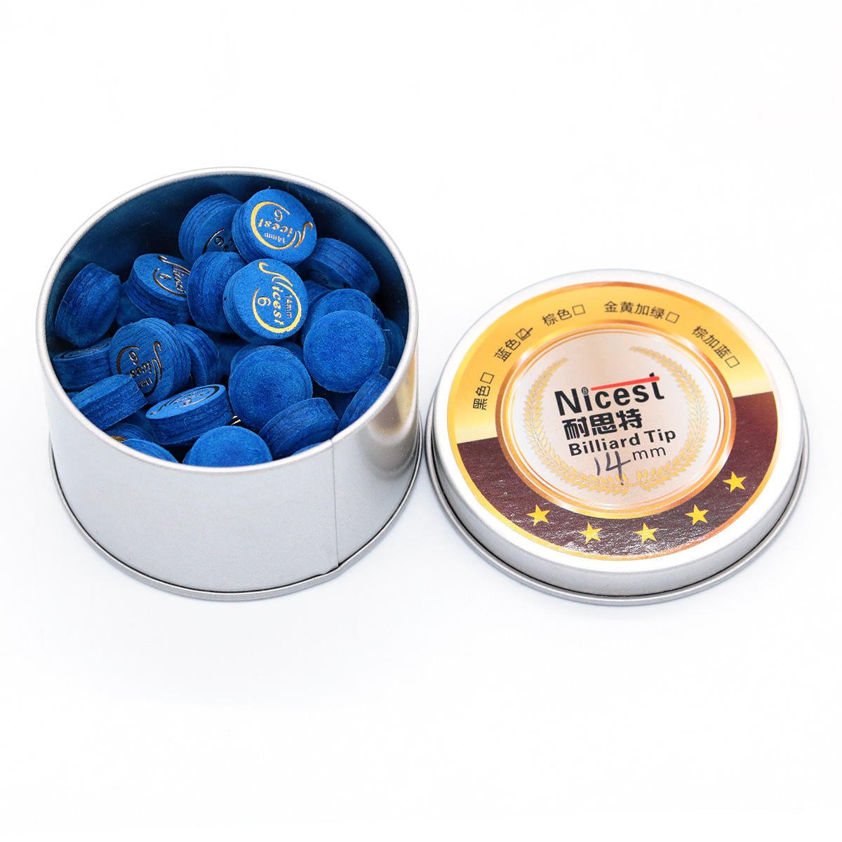 Pool Cue Billard 14mm Tips 6 Layers of Skin Sport Cue Stick Tip Professional Billard Durable Billiards Accessories