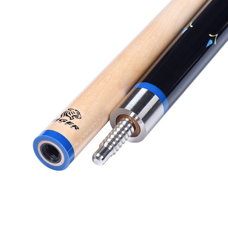 TQG-04 Factory Wholesale Ash Snooker & Billiard Cue Sticks 1/2 Pool Cue 13mm Tip Size Maple Butt Sleeve Steel Joint Cheap Price