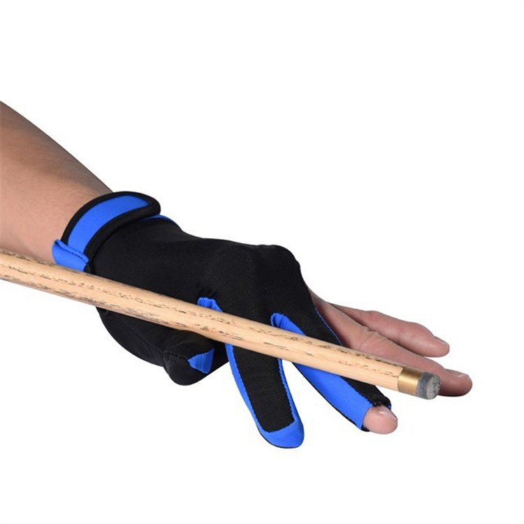 Premium Professional Three-Finger Left Elastic Snooker/Billiard Gloves with Stretchable Hand Protection for Training