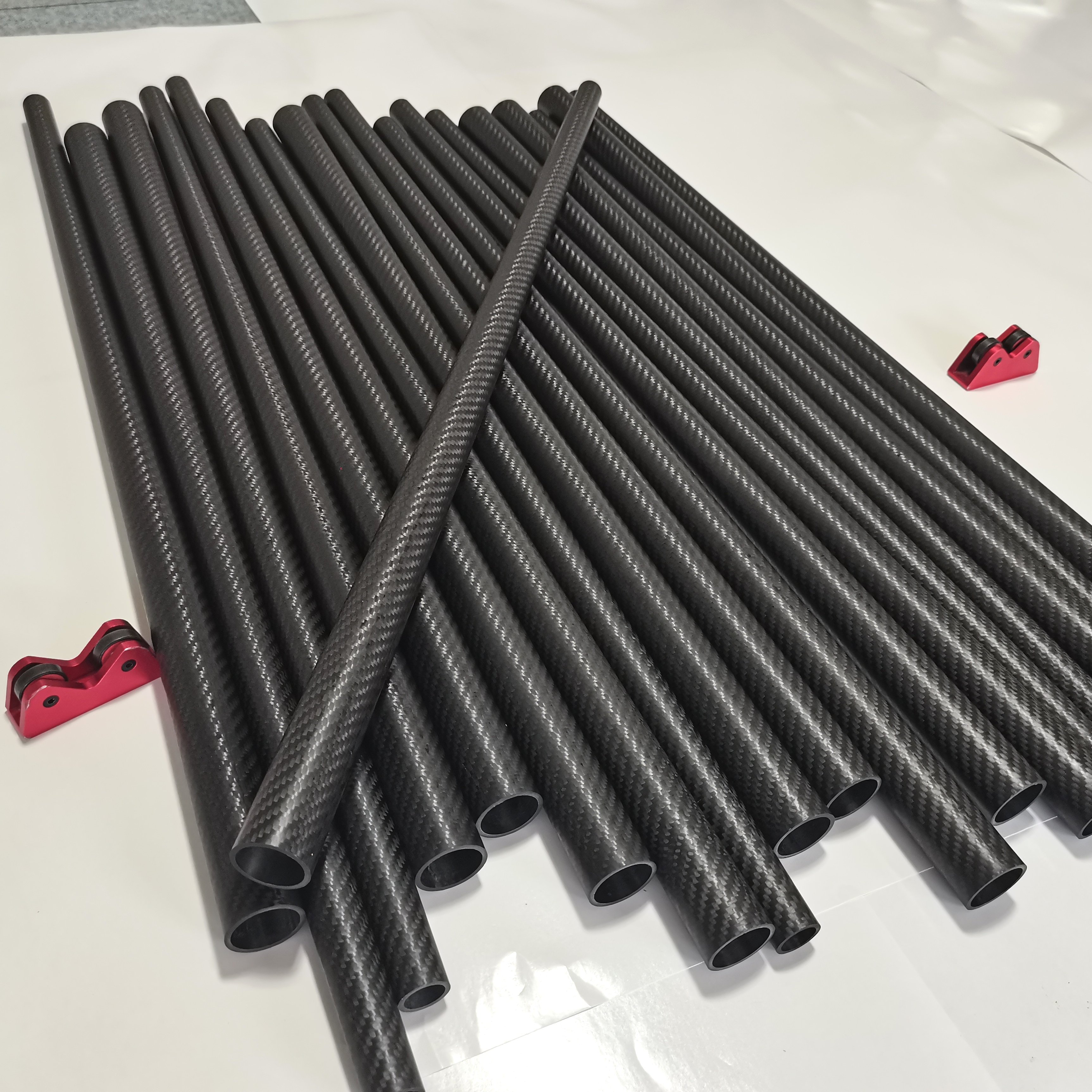 21.4mm 3K carbon fiber pool cue shafts butt tube,silk polished surface carbon tube