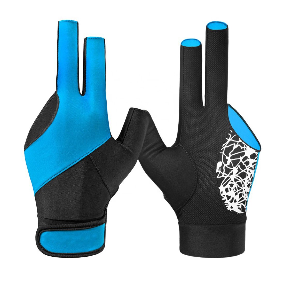 High Quality Customized Breathable Non-Slip 3 Finger Billiard Gloves Resistant Billiard Snooker Gloves At Reasonable Prices