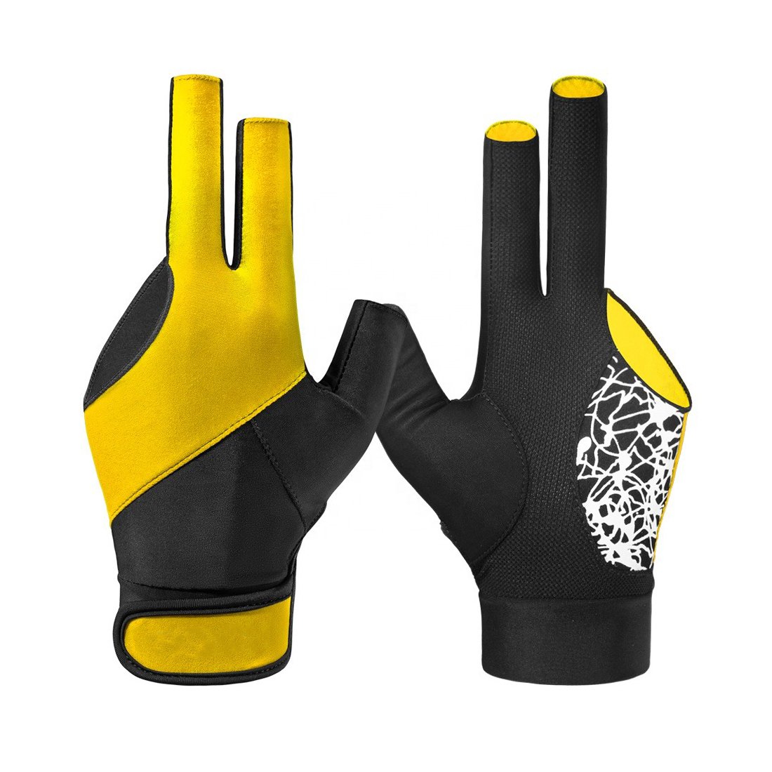 High Quality Customized Breathable Non-Slip 3 Finger Billiard Gloves Resistant Billiard Snooker Gloves At Reasonable Prices