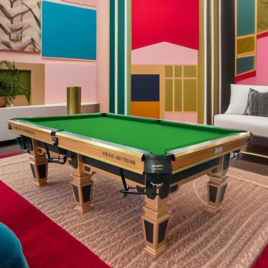 Golden Chinese style black eight high aesthetic table tennis tablehome indoor competition table, steel warehouse, bluestone slab