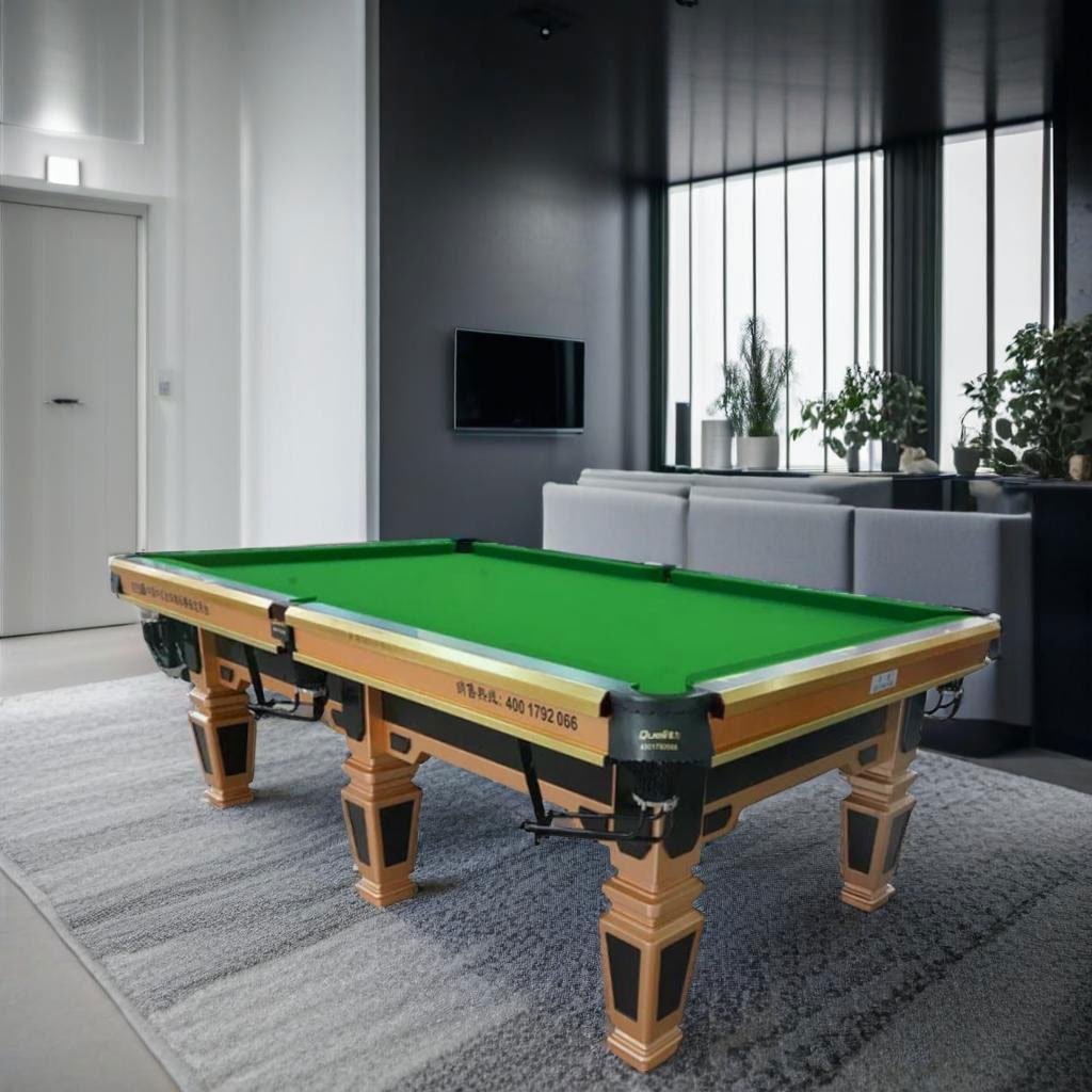 Golden Chinese style black eight high aesthetic table tennis tablehome indoor competition table, steel warehouse, bluestone slab