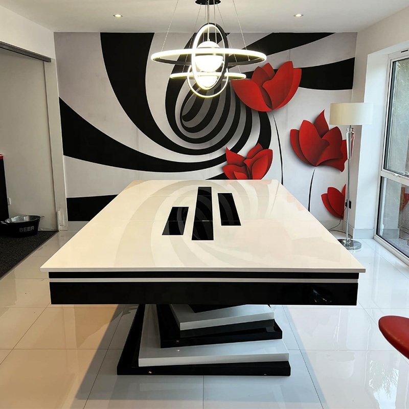 New design home use 7ft 8ft 9ft dining billiard pool table for sale