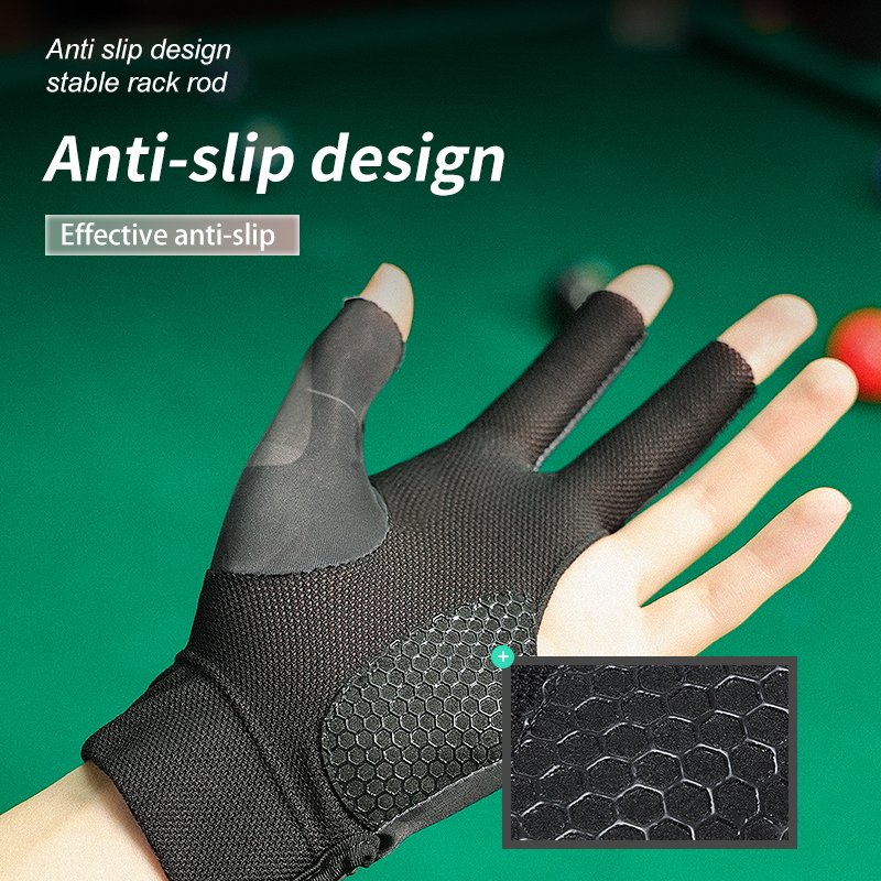 REXCHI XG67 Cue Billiard Pool Shooters 3 Fingers Left Hand Gloves Nine-ball French Billiard Gloves Snooker Billiard Accessories