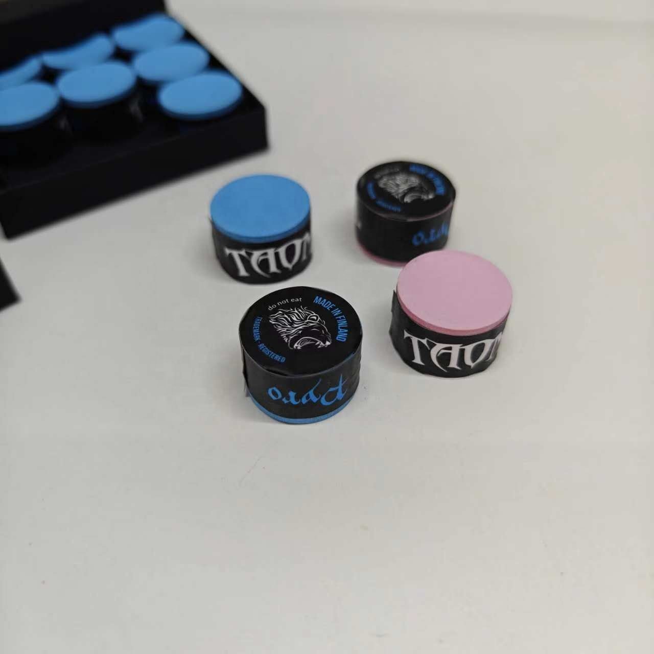 original TAOM Chalks Blue/green/yellow/pink/light blue Professional Billiard Pool chalk high quality Billiard accessories
