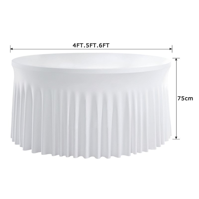 Wholesale Round Tablecloth Washable Polyester Fabric Bulk Linen Tablecloths Round Table Cover Table Cloths for Events