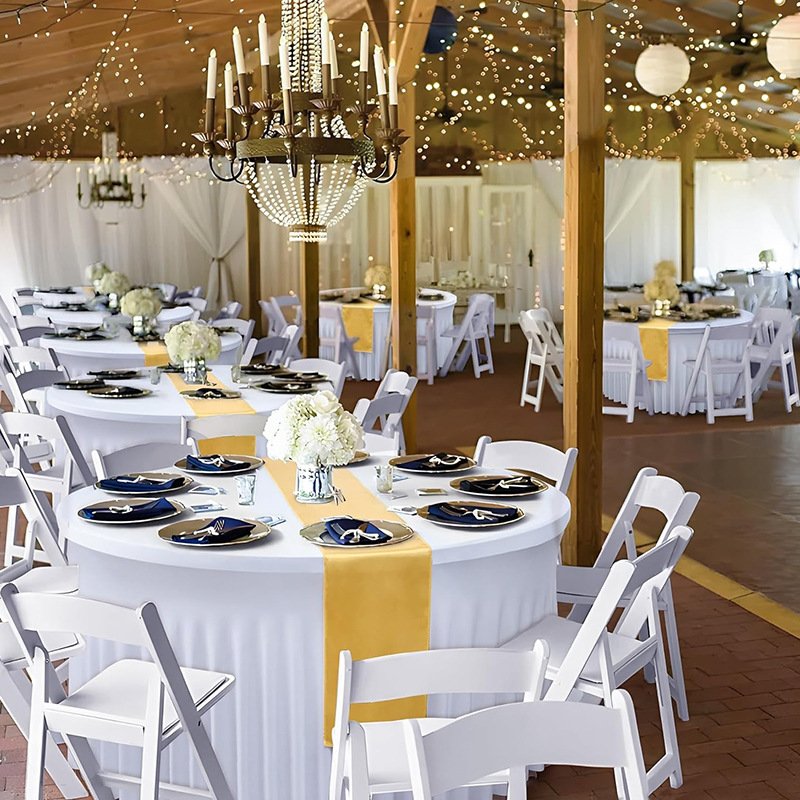 Wholesale Round Tablecloth Washable Polyester Fabric Bulk Linen Tablecloths Round Table Cover Table Cloths for Events