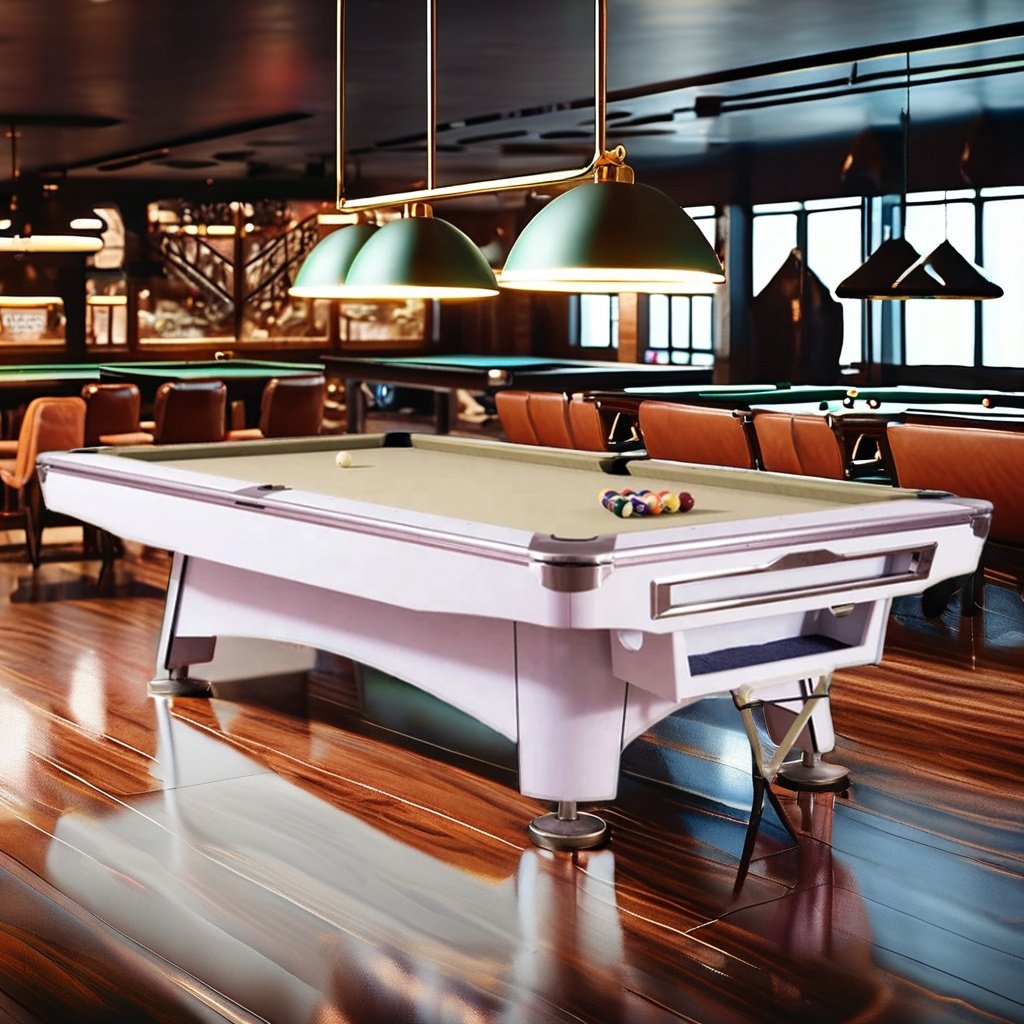 2024 Billiard Snooker Sport New Luxury Modern 9ft Pool Table Top-End Quality Furniture Wood Leg Slate Cushion Cue Leisure Game