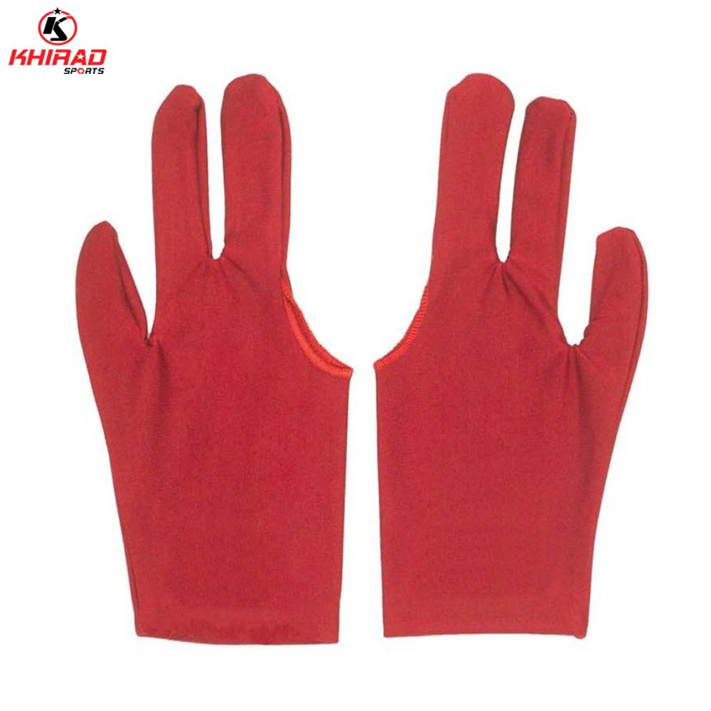 OEM Services High Quality Men's Snooker Gloves New Design Professional Extension Triangle Breathable Comfortable Billiards Pool