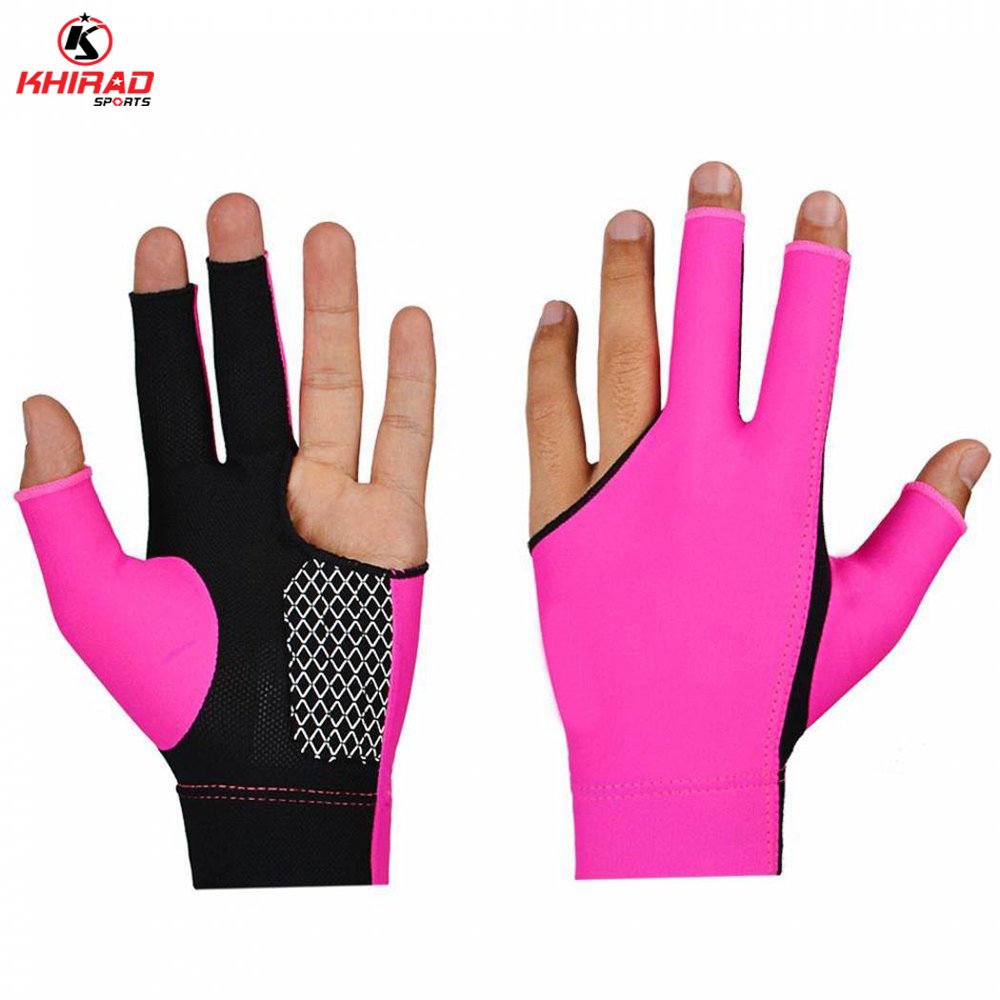 OEM Services High Quality Men's Snooker Gloves New Design Professional Extension Triangle Breathable Comfortable Billiards Pool