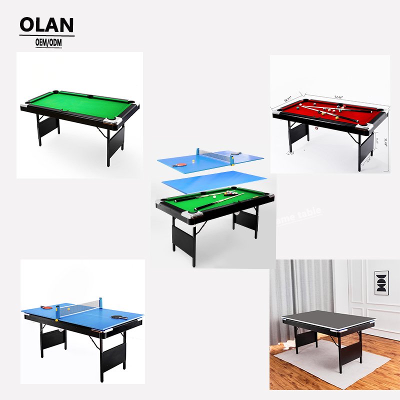 3 in 1 multi game folding pool table foldable 6ft snooker billiard table with table tennis top