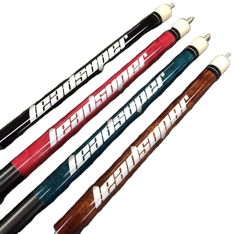 NAIPNI New 57-Inch Billiard House Bar Cue American Hot Products Maple Wood Ebony Butt Sleeve Stainless Steel Joint 13mm Snooker