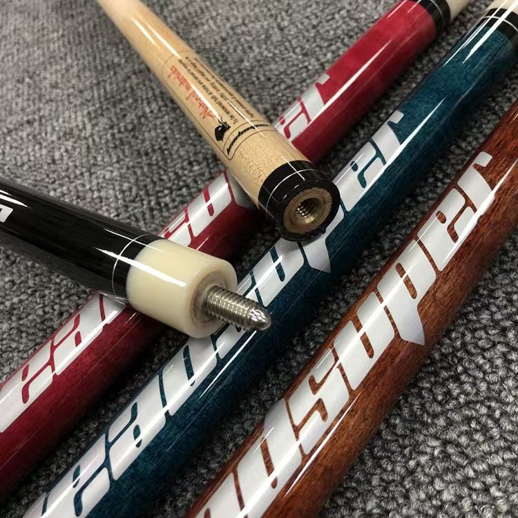 NAIPNI New 57-Inch Billiard House Bar Cue American Hot Products Maple Wood Ebony Butt Sleeve Stainless Steel Joint 13mm Snooker