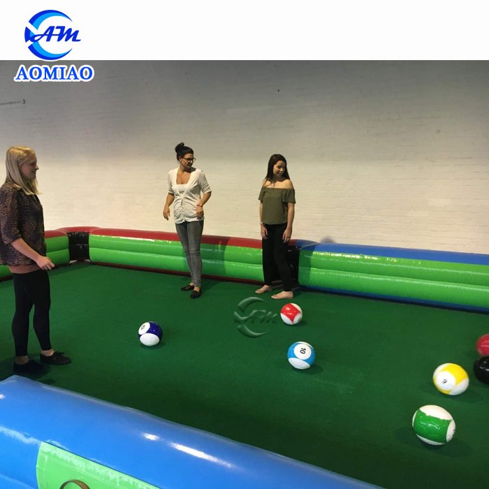 Attractive Inflatable Snooker Ball Game Inflatable Soccer Pool Table Inflatable Billiard Ball Table