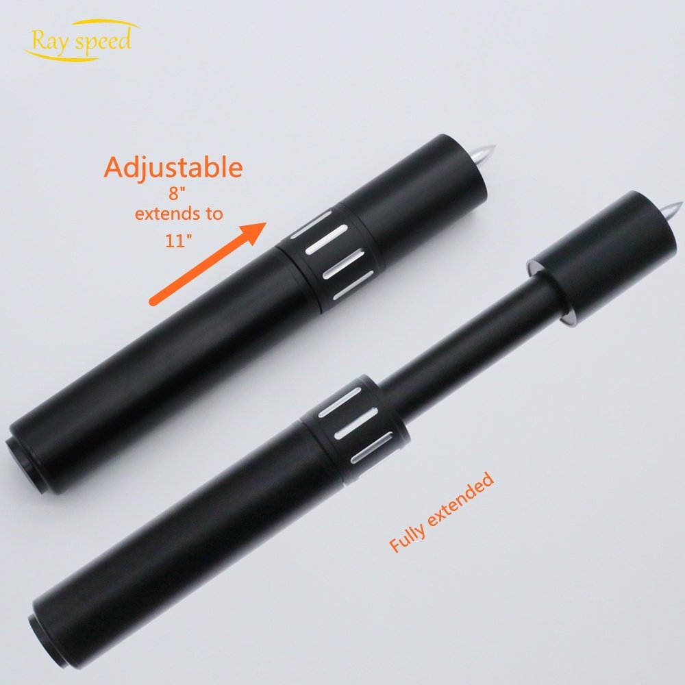 Rayspeed Billiards Stick Extension, Extender Adjustable for Billiard Extension Accessory for Billiards Pool Cue Black