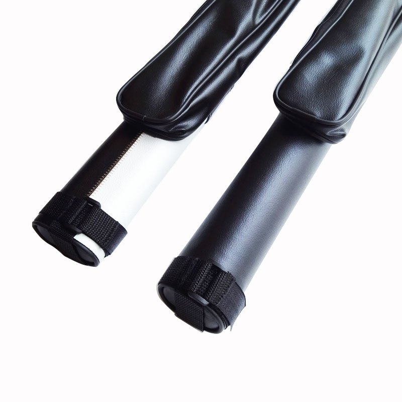 Billiard Cue 3/4 Cue Barrel Snooker Barrel English Black PU Leather Cue Bag