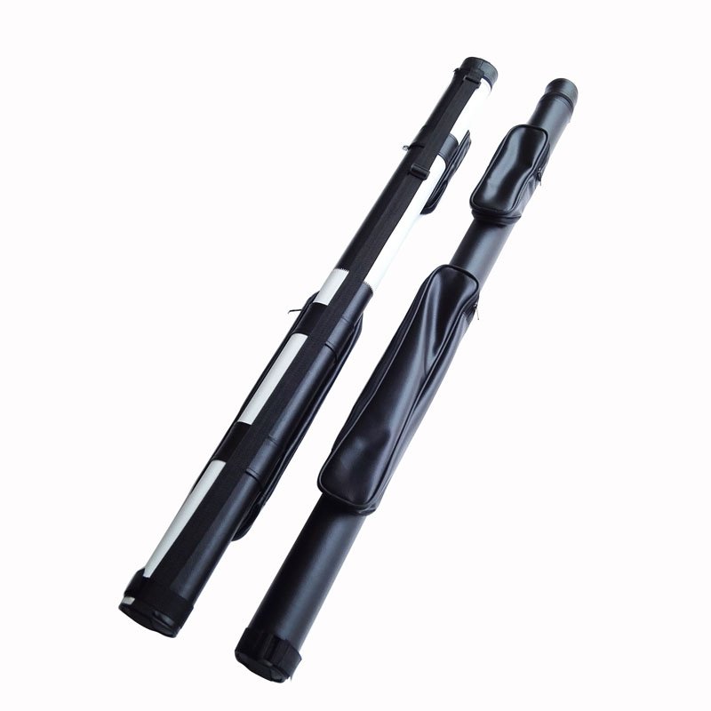 Billiard Cue 3/4 Cue Barrel Snooker Barrel English Black PU Leather Cue Bag