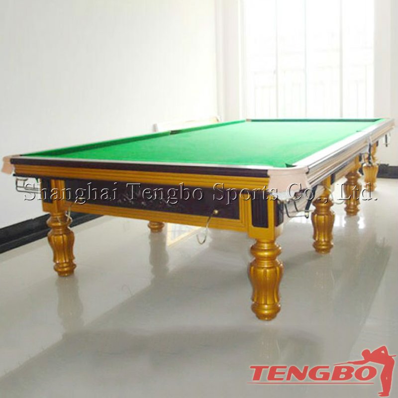 Best selling snooker table british pool table gold color snooker table