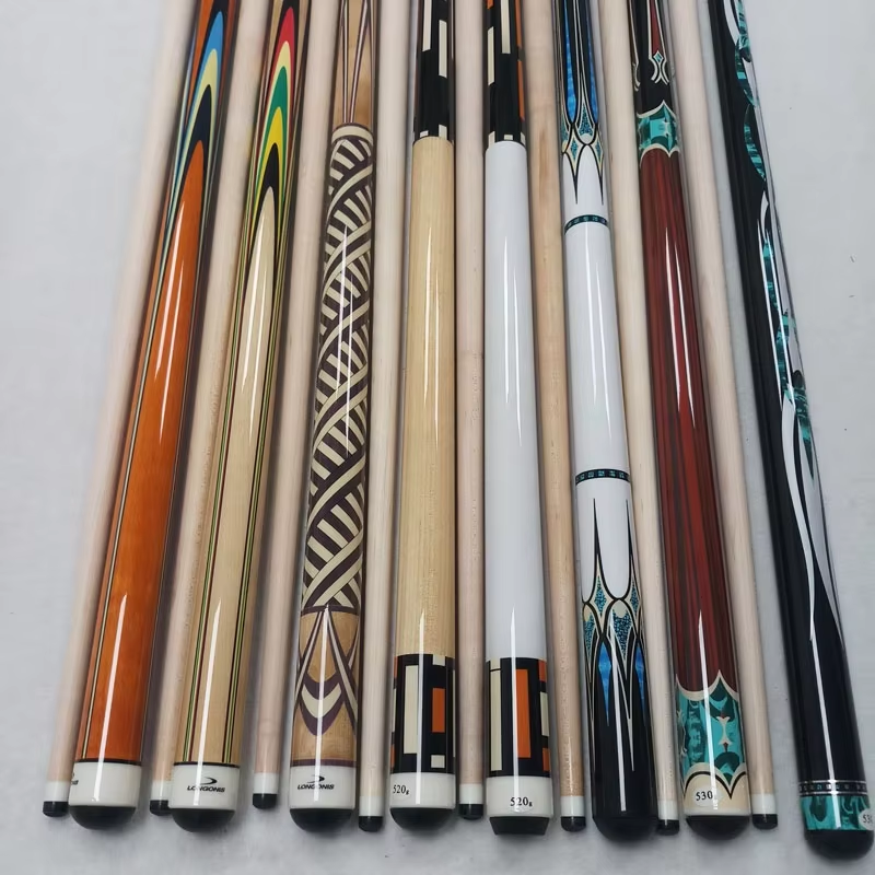 TQG-10 Custom Korean Billiard Cues 142cm Length 12mm Tip Size Decal Design Radial Pin Maple Wood Steel Carom Cue Stick Pool Cues