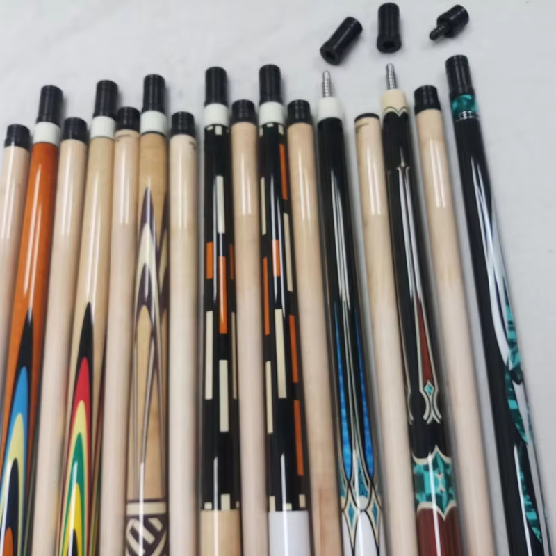 TQG-10 Custom Korean Billiard Cues 142cm Length 12mm Tip Size Decal Design Radial Pin Maple Wood Steel Carom Cue Stick Pool Cues