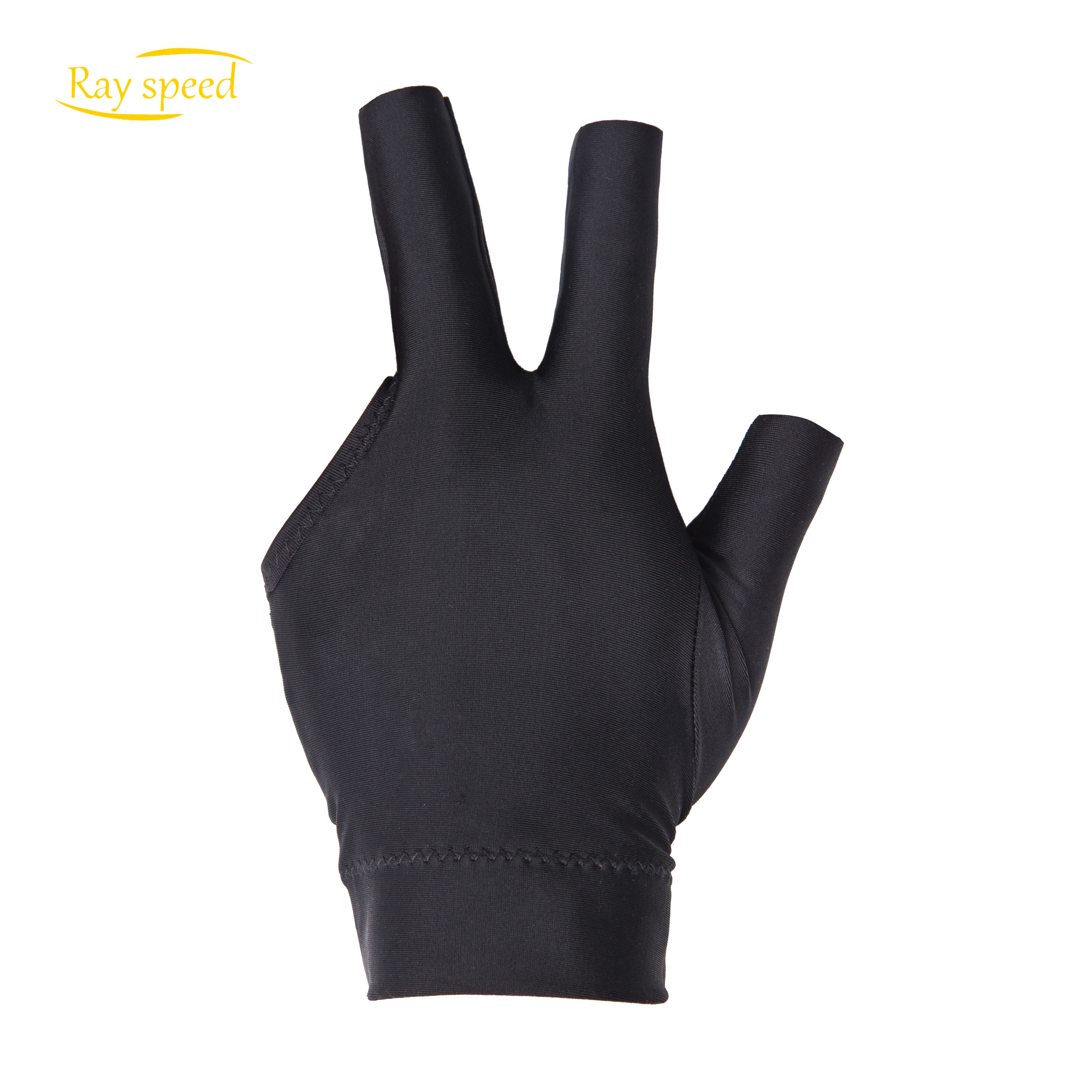 Rayspeed IBS Three Fingers Billiard Gloves Snooker Cue Professional 3 Colors Black/Blue/Red (Spandex)