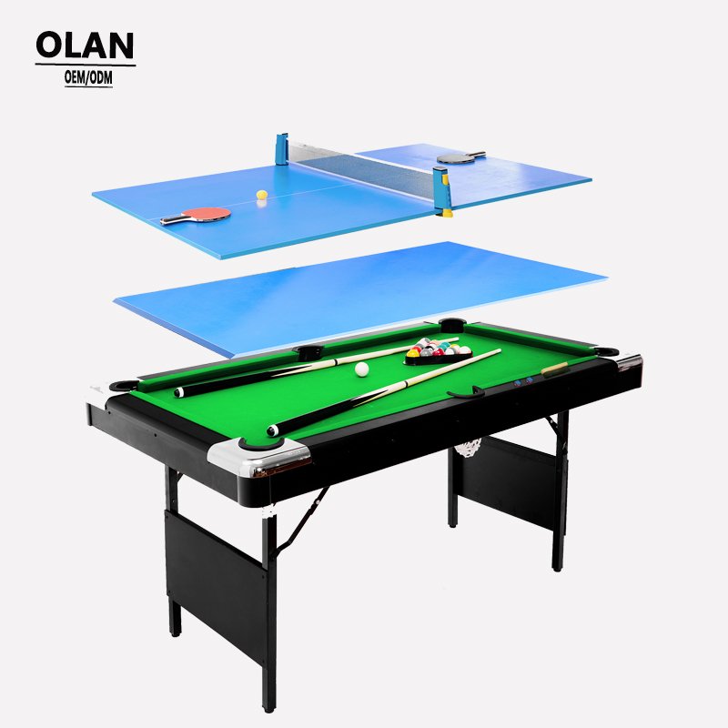 Portable 7ft Folding Pool Table for Snooker Fans Custom Size Home Use Billiards Table with MDF Cushions