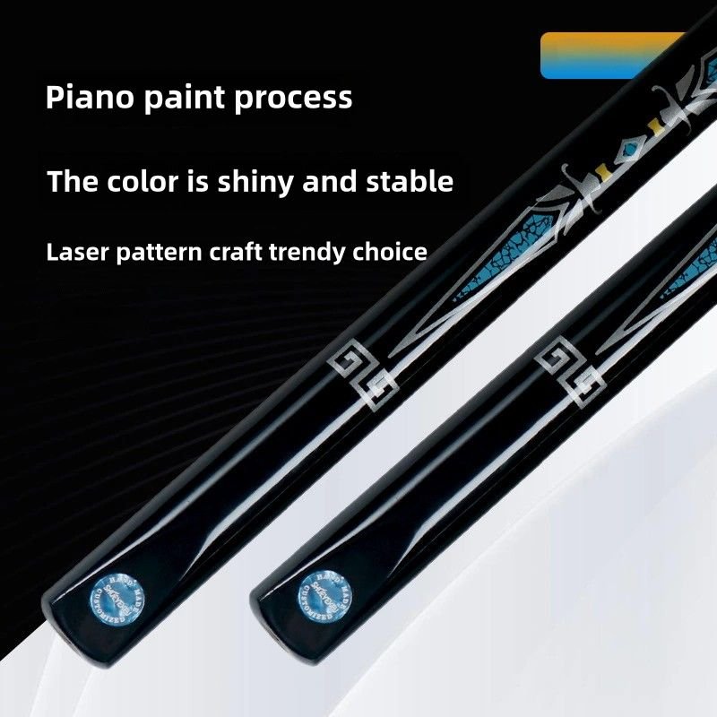 Classical Chinese Style Pattern Extendable Eight-Ball Billiard Cue Set With Case Bag