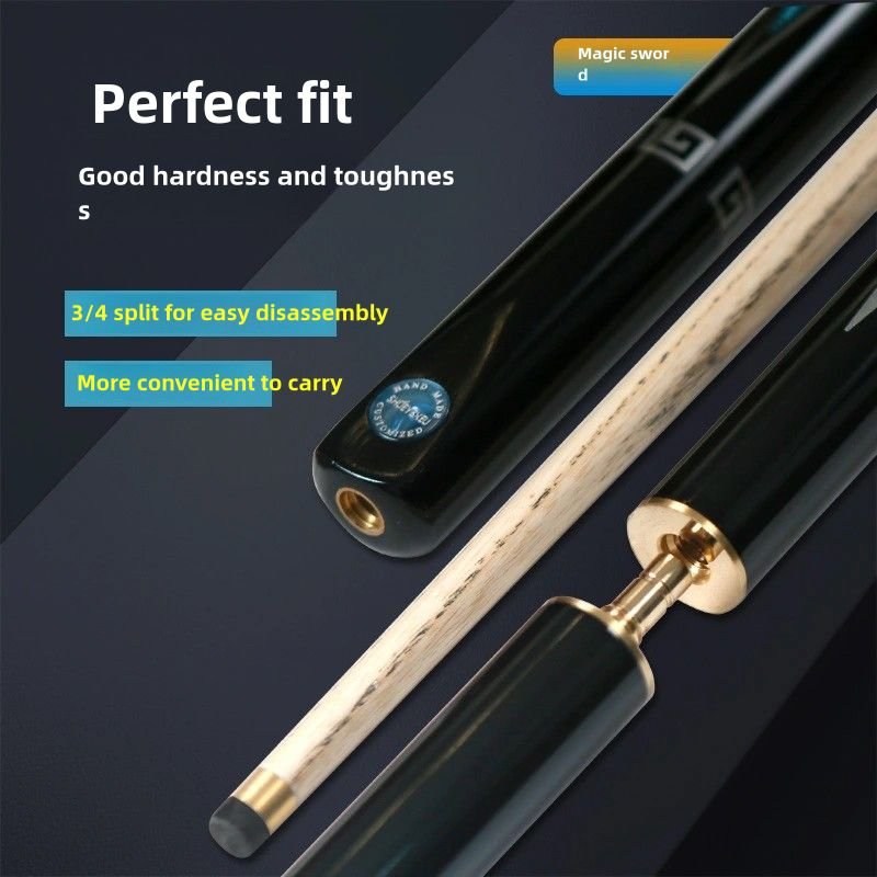Classical Chinese Style Pattern Extendable Eight-Ball Billiard Cue Set With Case Bag