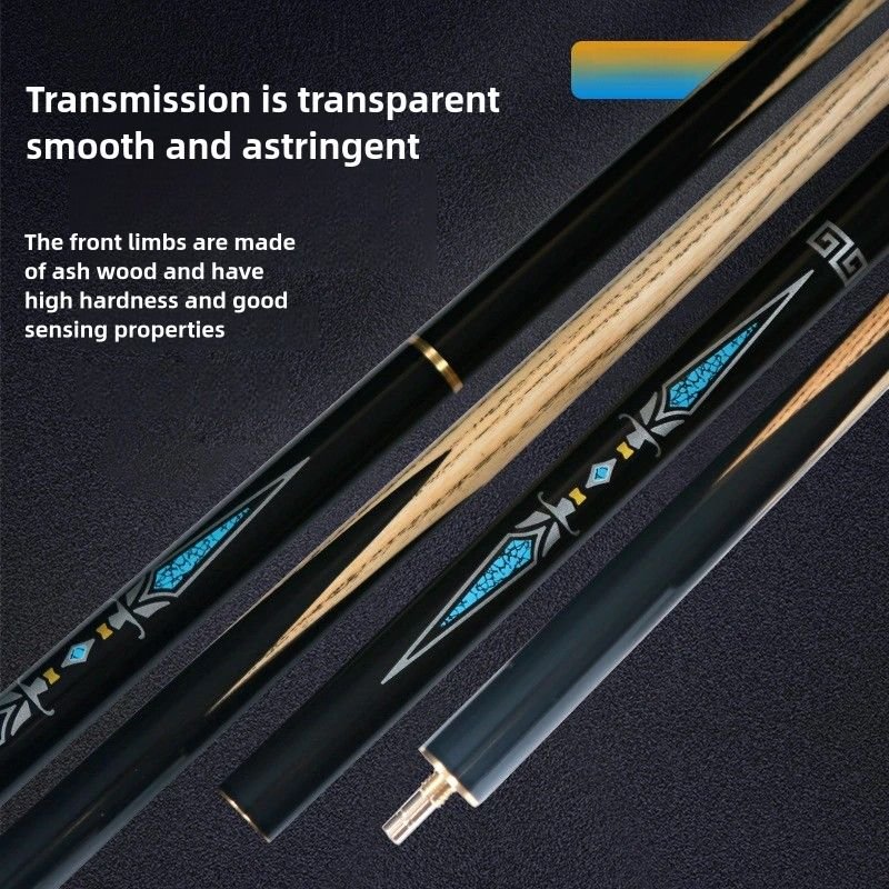 Classical Chinese Style Pattern Extendable Eight-Ball Billiard Cue Set With Case Bag