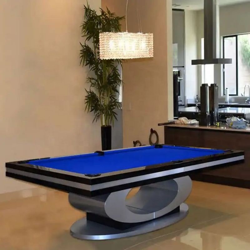Bojue Factory Auto Return System Nine-Ball Snooker Pool Billiard Table with Copper pocket and Slate Cushion Material