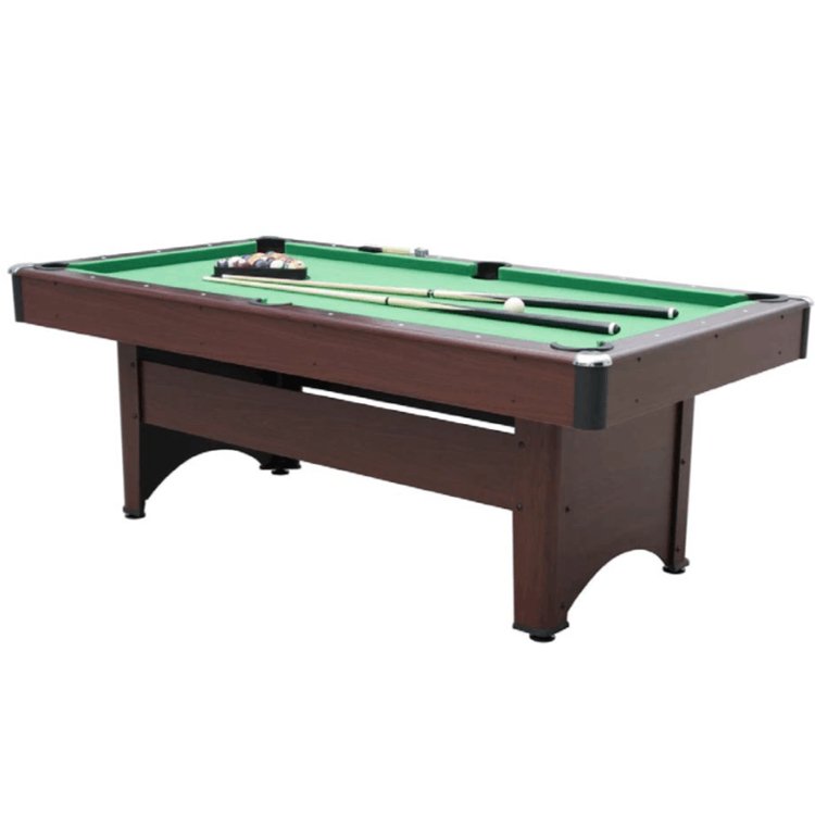 2024 American Standard High Quality Pool Table Custom Size Green Cloth Snooker Cushion made Rubber Slate Includes Cue Plastic