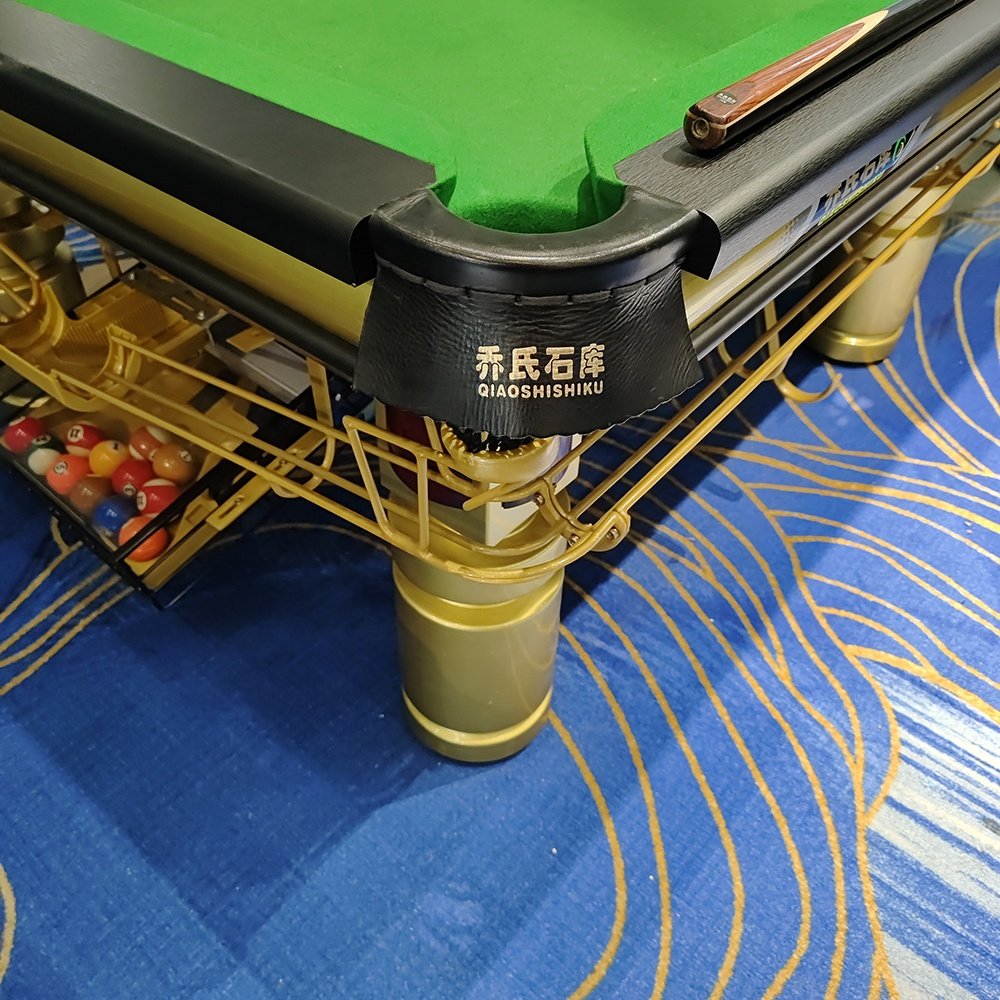 Bojue Hot selling Great popular Billiard & Snooker Chinese Black 8 ball billiard pool table GOLDEN LEG for entertainment use