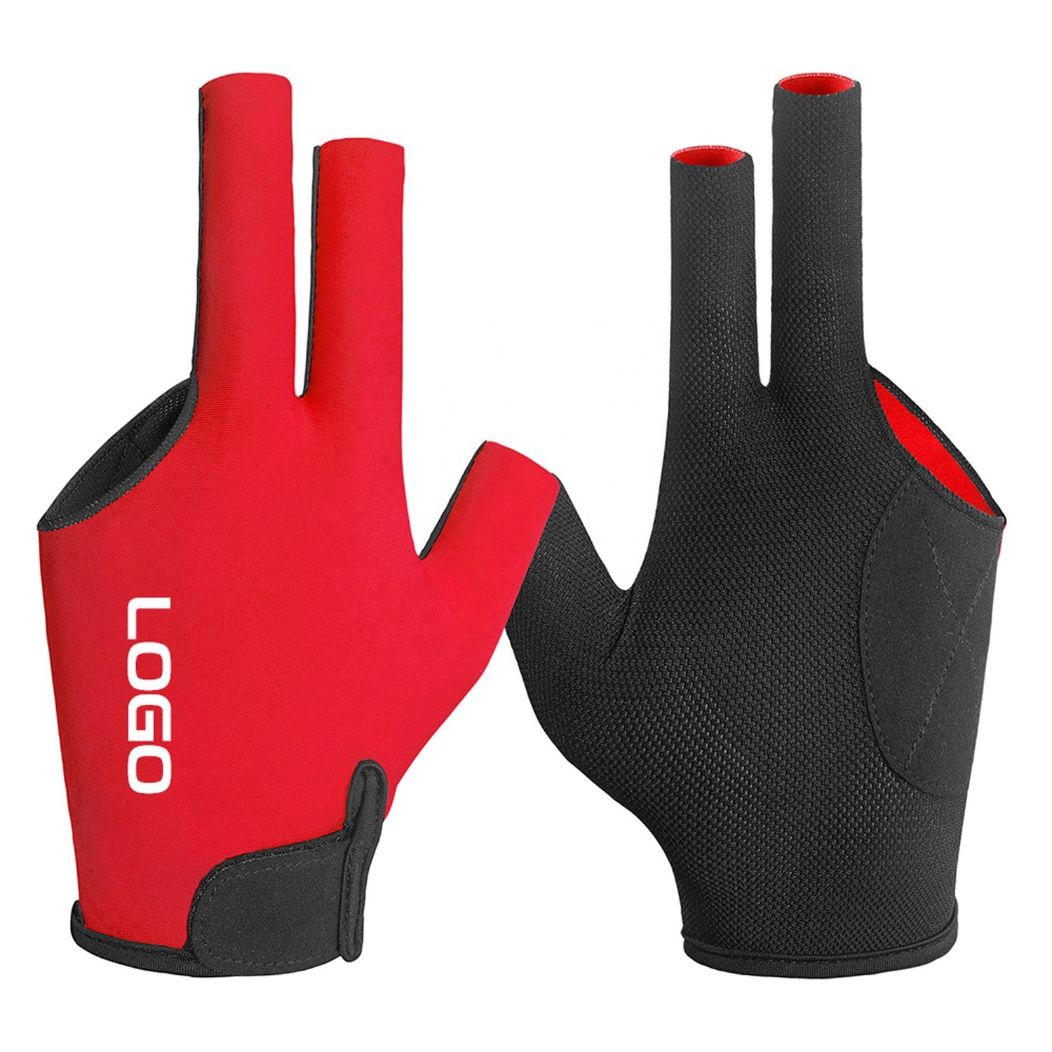 Wholesale Women Men 3 Finger Quick-Dry Left Hand Billiard Glove Snooker Pool Cue Glove