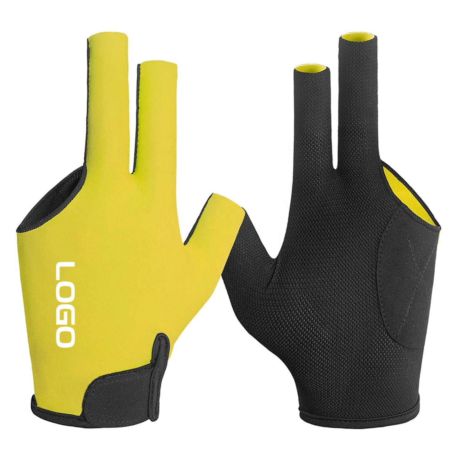 Wholesale Women Men 3 Finger Quick-Dry Left Hand Billiard Glove Snooker Pool Cue Glove