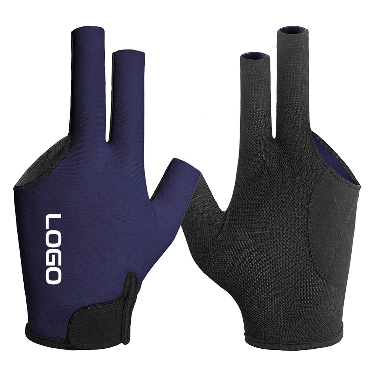 Wholesale Women Men 3 Finger Quick-Dry Left Hand Billiard Glove Snooker Pool Cue Glove