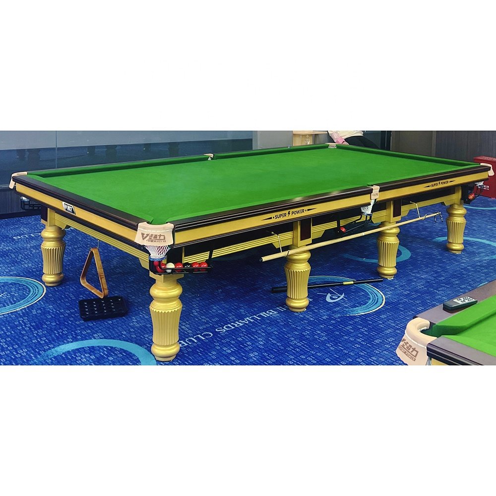 Tournament international standard wood cushion snooker table 12ft game play snooker table used for sale