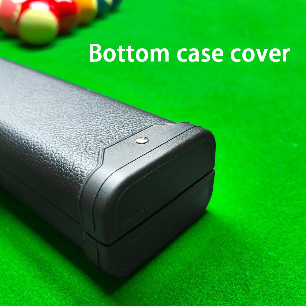 Billiard Pool Cue Case 1/2 Black Leather Pool Billiard Cue Case 2 Holes High Quality Billiard Cue Rod Box
