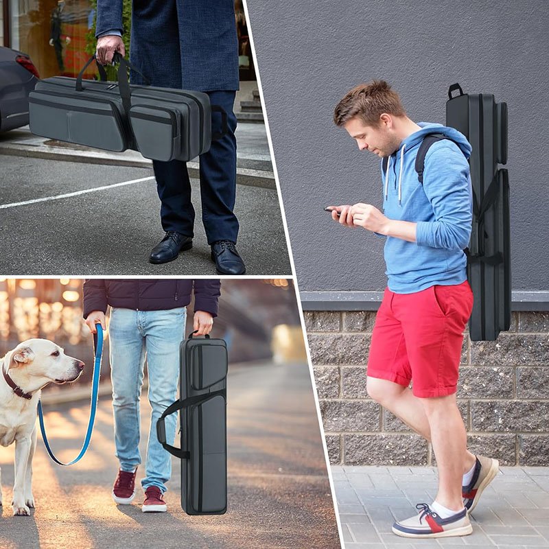 Portable Pool Cue Bag Customizable 3X4 Billiard Pool Cue Stick Kit Soft Snooker Cue Bag with 1/2 Style Packaged in Box