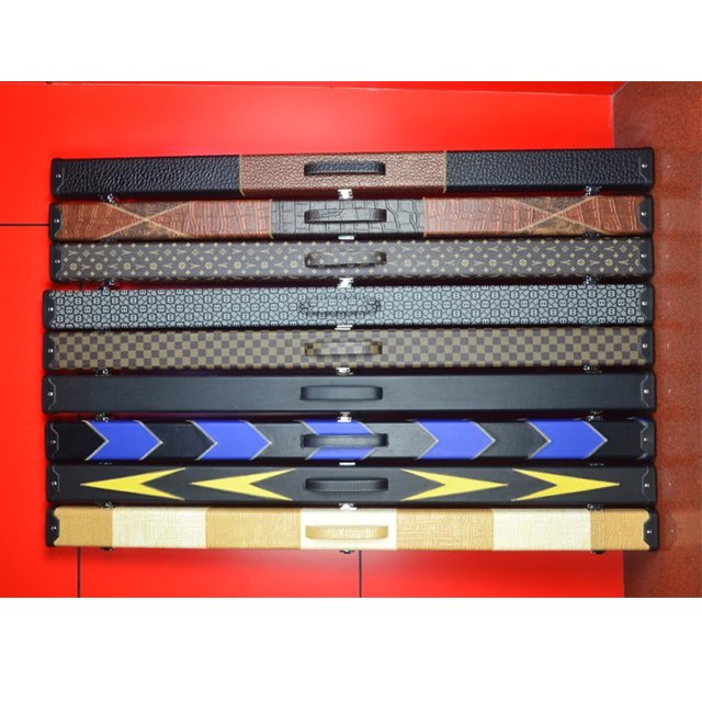 NAIPNI High quality leather Waterproof 3/4 Snooker billiard Pool Cue Case Box
