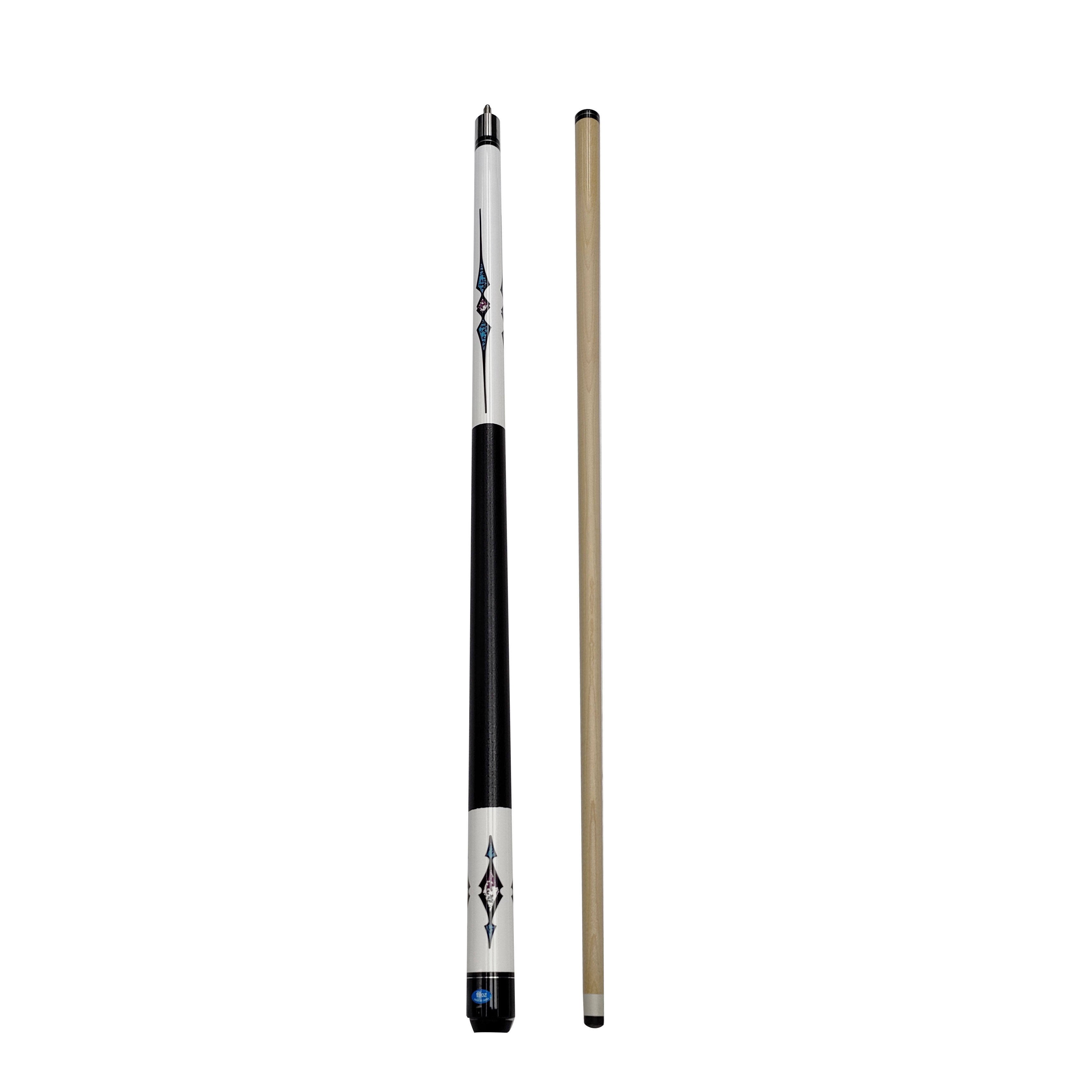 Factory wholesale rhinestone maple pool cue 13mm pointed double jointed dreamy American nine ball cue pool cue