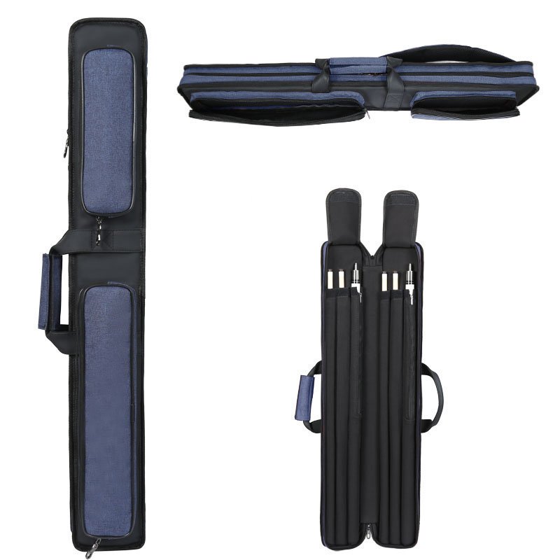 New Design Billiard Pool Cue Stick Carrying Case Heavy-Duty Nylon Exterior Pool Cue Carrying Bag Durable Pool Cue Stick Carrying