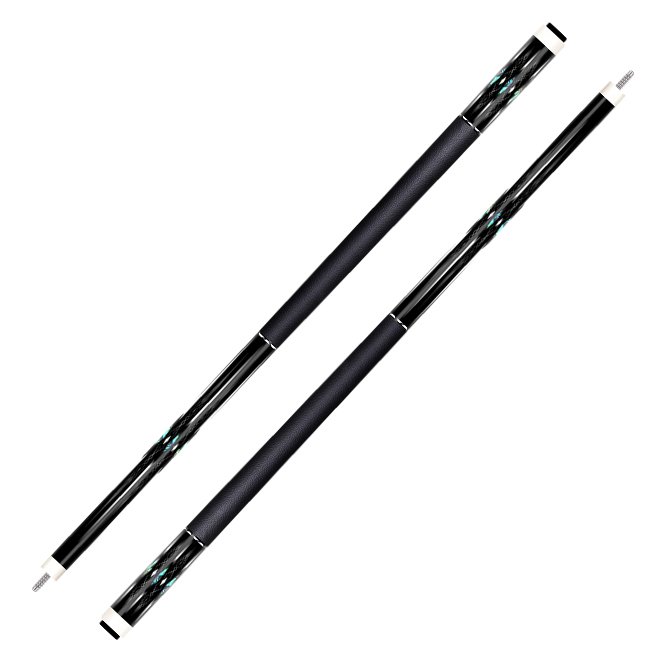 Ding Zhi-2 NO.77 Customizable 1/2 Split Carbon Fiber Pool Cue Stick Ice Front Series 12.4mm 12.9mm OEM Snooker Billiard Cues
