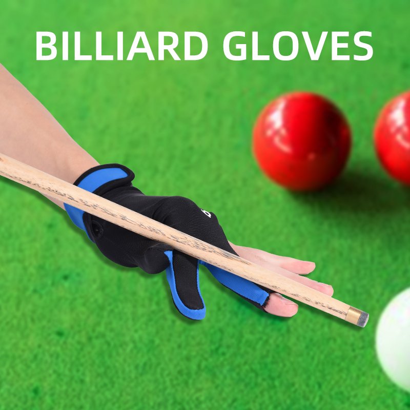 HBG 0912 Breathable Anti slip Three Finger Snooker Gloves Hot Selling Delivery Quick Billiards Gloves for unisex